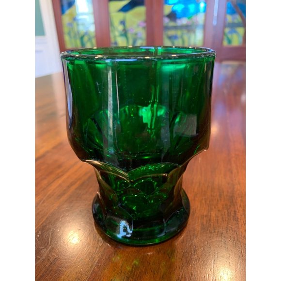 Vintage Viking Georgian Emerald Green Rocks Glasses. - Picture 3 of 10
